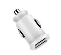 caricabatterie da auto, Adattatore for cellulare con doppia porta USB da 20 W, adatto for la ricarica Xiaomi tramite accendino(White)