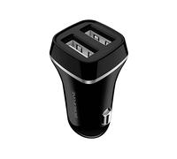 CARICABATTERIE DA AUTO AVIZAR BFOBZ2-B, Samsung, Apple Universale da 2,4 A, Nero