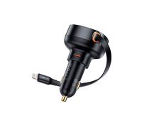 CARICABATTERIE DA AUTO BASEUS Baseus Cargador USB-C (F) / Lightning (M) 60W Negro Nero
