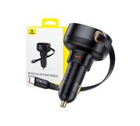 Baseus Car Charger Enjoyment Pro with cable USB-C, 60W (Black)