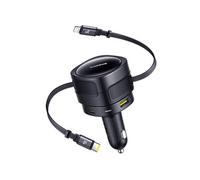 CARICABATTERIE DA AUTO BASEUS Cargador de Mechero Enjoyment Max 90W, Universale Smartphone, tablet Nero