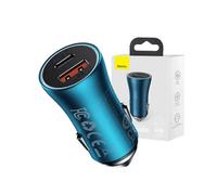 CARICABATTERIE DA AUTO BASEUS Golden Contactor, Baseus smartphone da 40 W, Blu, Grigio