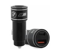 CARICABATTERIE DA AUTO BMW PD-QC 3.0 USB-C e USB-A da 20 W, Nero