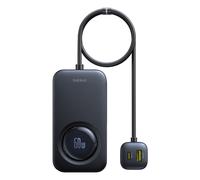 Caricabatterie da auto con cavo retrattile per 6 dispositivi 60W - nero