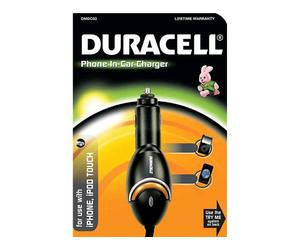 CARICABATTERIE DA AUTO DURACELL DMDC03 Nero