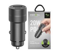 CARICABATTERIE DA AUTO ENERGEA Alu Drive PD20+ da 38 W, Grigio