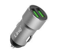 CARICABATTERIE DA AUTO LINQ C-2A12 Grigio