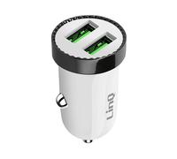 CARICABATTERIE DA AUTO LINQ C2U12W Bianco
