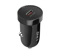 CARICABATTERIE DA AUTO LINQ CTPC20W Nero