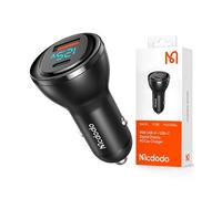 CARICABATTERIE DA AUTO MCDODO Aurora 95W 2x USB USB-C Display da 95, Nero