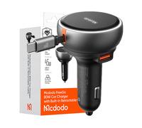 CARICABATTERIE DA AUTO MCDODO FreeGo, 3 porte USB, LED, cavo 1 m da 80 W, Nero