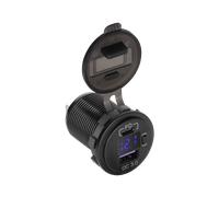 Caricabatterie da auto USB + USB Type-C con funzione QC e PD