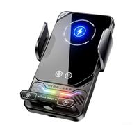 Caricabatterie da auto wireless da 15 W con supporto per telefono a bloccaggio automatico per presa d'aria sul cruscotto - Supporto super stabile per iPhone per Samsung