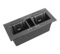 Caricabatterie da auto wireless per Land Rover, doppio caricabatterie wireless per Land Rover Defender 90 110 130, caricabatterie per smartphone da 15 W con USB da 27 W e accessori Land Rover Defender