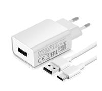 Caricabatterie da muro 18W + cavo USB-C originale Xiaomi 1 metro bianco