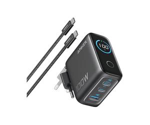 CARICABATTERIE DA MURO ANKER B121B, Apple, Samsung iPhone 17/16/15/14/13/12/11 Series e successivi da 100 W, Nero