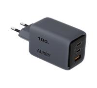 CARICABATTERIE DA MURO AUKEY Comet Mix PAC5 caricatore da parete 100 W, AUKEY Telefono cellulare da 100W, Grigio
