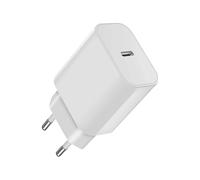 CARICABATTERIE DA MURO AVIZAR SEC-VIRT-PX10X (con cavo USB-C 1 m) da 20 W, Bianco