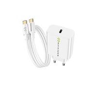 Mayaxess, Caricatore da parete per Galaxy A34 20W + Cavo USB-C 1m, Bianco