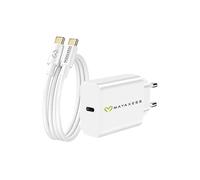 CARICABATTERIE DA MURO AVIZAR SEKVIRTA36, Samsung, Apple universale da 20 W, Bianco