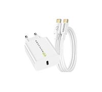 Mayaxess, Caricatore da parete per Galaxy A56 20W + Cavo USB-C 1m, Bianco