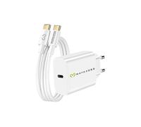 Mayaxess, Caricatore da parete per Magic 6 Lite 20W + Cavo USB-C 1m, Bianco