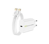 CARICABATTERIE DA MURO AVIZAR Virtuo, Samsung, Apple, Galaxy, Android, iOS, Magic V5 Samsung, Apple, Galaxy da 20 W, Bianco