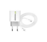 Mayaxess, Caricatore da parete per iPhone 15 Pro Max 20W + Cavo USB-C 1m, Bianco