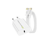 CARICABATTERIE DA MURO AVIZAR Vituo A55, Samsung, Apple Samsung, Apple da 20 W, Bianco