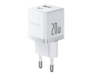CARICABATTERIE DA MURO BASEUS Cargador Baseus Palm Fast Charger USB-C / USB-A 20W 20W Blanco Bianco