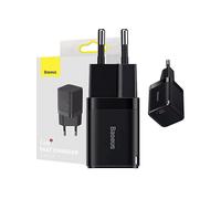 CARICABATTERIE DA MURO BASEUS Cargador Rápido Baseus GAN3 USB-C 30W Negro Nero