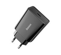 Baseus, Caricatore da muro Quick Charge 3A con porta USB-C da 20W, Nero