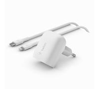 Caricabatterie da muro - Belkin - 20W - USB-C - Ricarica rapida - Bianco - Adattatore per smartphone