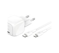WCA008KQ1MWH-B5 30W USB PD WALL CHARGER WITH PPS, WHT W/1M C-LTG