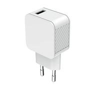 CARICABATTERIE DA MURO BIGBEN CS24A1USBARW da 12 W, Bianco