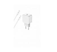 CARICABATTERIE DA MURO BIGBEN CS30WCPDCBLMFICRW (con cavo USB-C/Lightning 1,2 m) da 30 W, Bianco