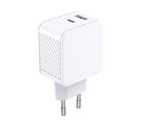 Bigben - Caricatore USB A + USB C 65 W PD GaN Bianco