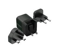 Energizer - Caricatore rapido USB-C da 20 W - senza cavo - 3 prese incluse (EU/US/UK) - Verde