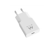 Ewent Caricatore USB C, Caricabatterie Rapido GaN Fast USB-C PD 20W, Slim Design Ultrasottile, Alimentatore per Smartphone, iPhone di nuova generazione, iPad, Tablet, Airpods, Auricolari, Bianco
