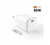 CARICABATTERIE DA MURO FIXED Mini USBC GaN, Universale da 65 W, Bianco