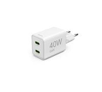 CARICABATTERIE DA MURO HAMA 00201989, universale Smartphone, Auricolari AirPods, Tablet e Power Pack da 40 Watt, Bianco