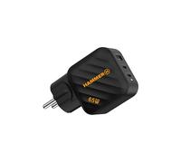 CARICABATTERIE DA MURO HAMMER RapidCharge 65W, universale computer portatile da 65 W, Nero