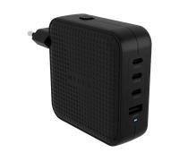 5095386 CARICATORE DA VIAGGIO 100W HYPER BK USB-C GAN (3C+1A) NERO