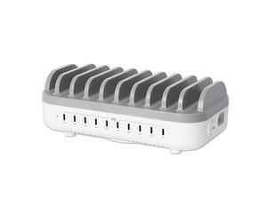 CARICABATTERIE DA MURO MANHATTAN 102766, universale universale da 150 W, Bianco, Grigio