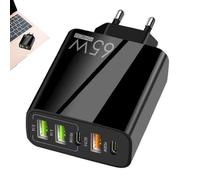 Caricabatterie Da Muro Per Cellulare - Caricabatterie USB A Ricarica Rapida Da 16 W Con 5 Porte | Caricatore Da Parete Leggero Stazione Di Ricarica Da Tavolo Regalo Per La Famiglia, Gli Amici