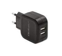 Caricabatterie da muro Qoltec 17W | 5V | 3,4A | 2xUSB