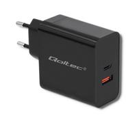 Caricabatterie da muro Qoltec 63W | 5-20V | 1,5-3A | USB Tipo C PD | USB QC 3.0