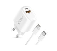 CARICABATTERIE DA MURO TECHPROTECT NCA20, Universale Smartphone da 20 W, Bianco