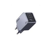CARICABATTERIE DA MURO UGREEN Cargador de Pared Ugreen Nexode Pro 65W 2xUSB-C 1xUSB-A con Cable USB-C de 1.5M Gris Grigio