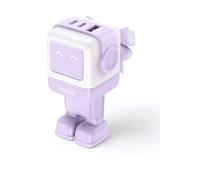 CARICABATTERIE DA MURO UGREEN Cargador Rápido Ugreen Nexode RG Robot GaN 65W 1xUSB-A + 2xUSB-C Rosa Rosa
